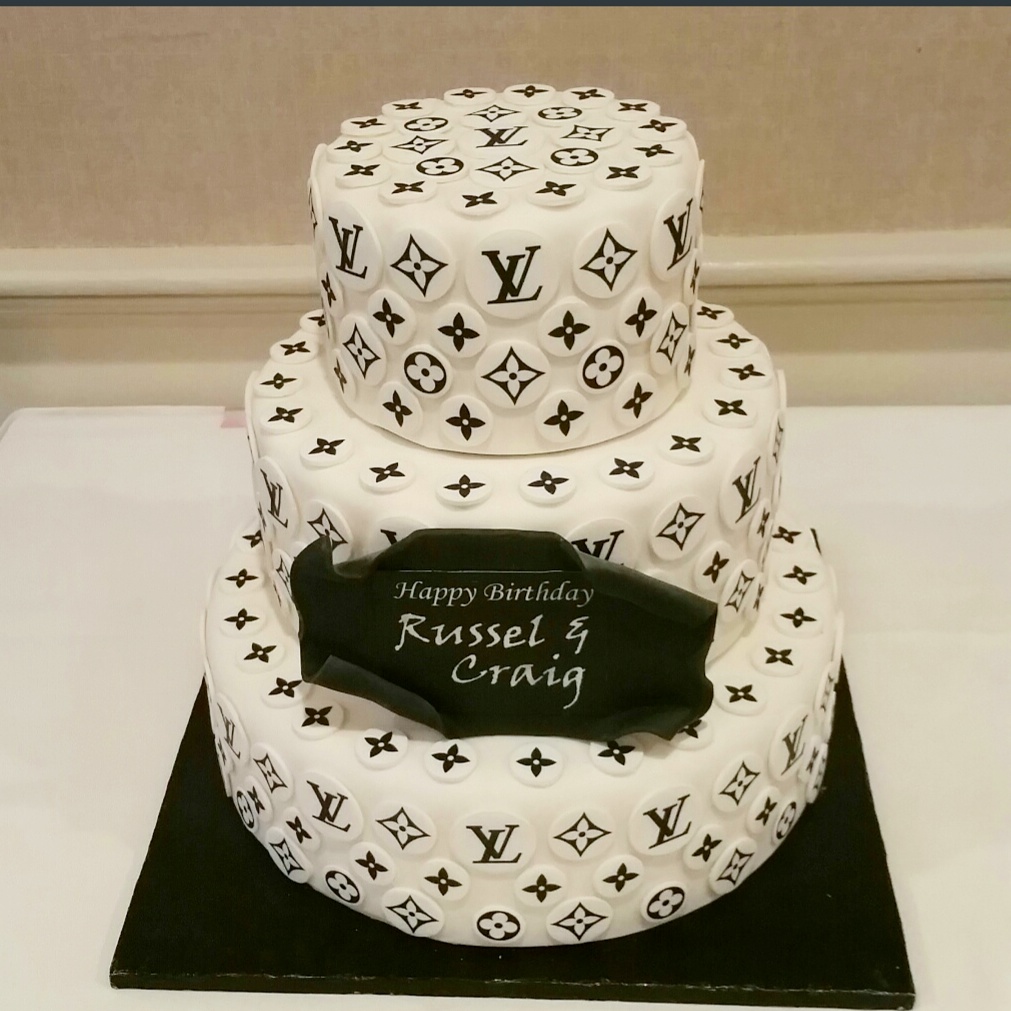 Louis Vuitton Birthday Cake-Round shape – Pao's cakes